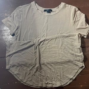 Greenish gray short sleeve dress